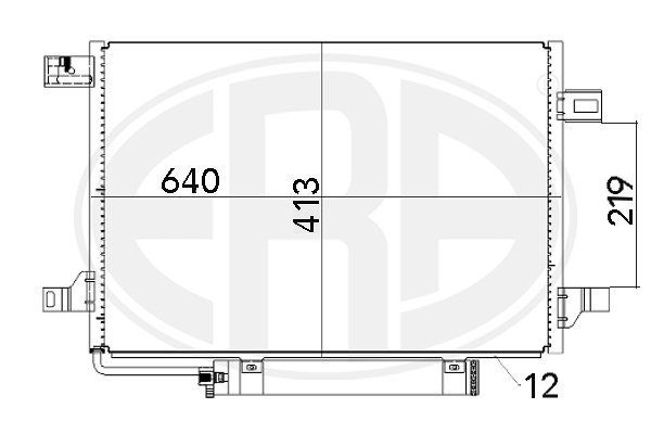 ERA 667002 Condenser, air conditioning