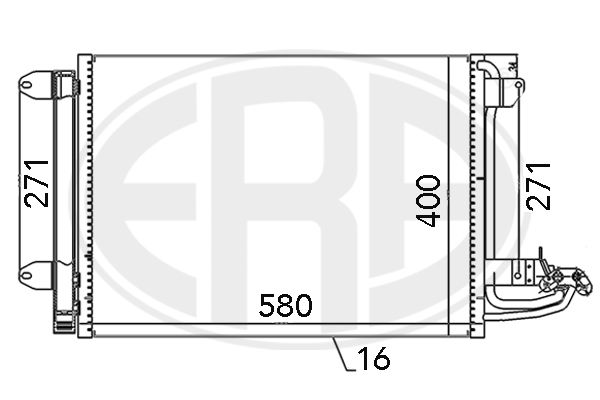 ERA 667003 Condenser, air conditioning