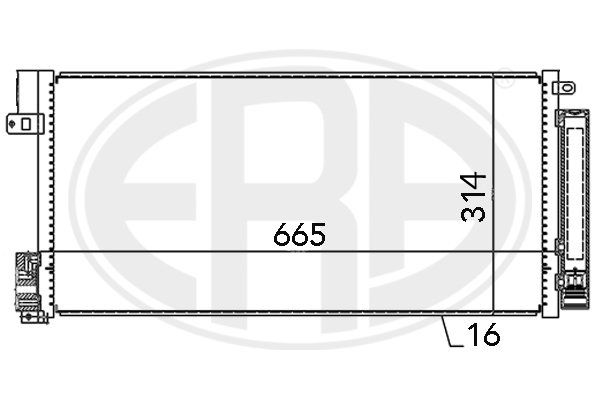 ERA 667004 Condenser, air conditioning