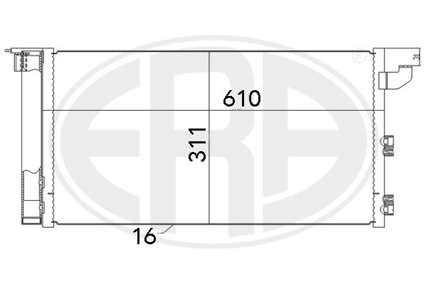 ERA 667005 Condenser, air conditioning