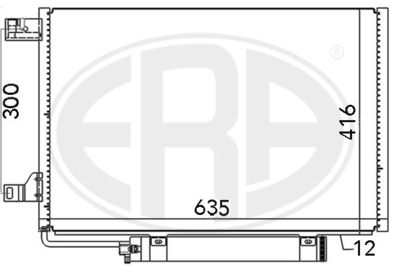 Condenser, air conditioning ERA 667006