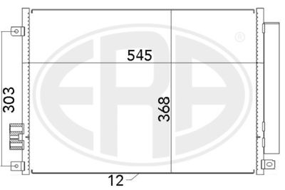 Condenser, air conditioning ERA 667008