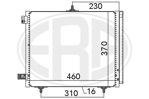 ERA 667009 Condenser, air conditioning