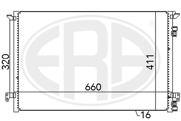 ERA 667012 Condenser, air conditioning