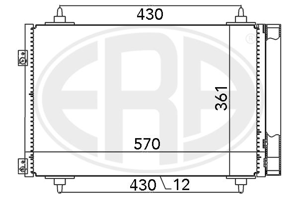 ERA 667013 Condenser, air conditioning