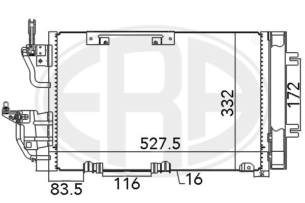 ERA 667015 Condenser, air conditioning