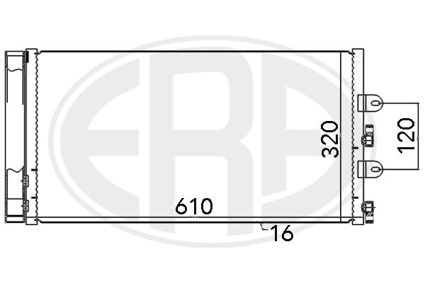 ERA 667018 Condenser, air conditioning