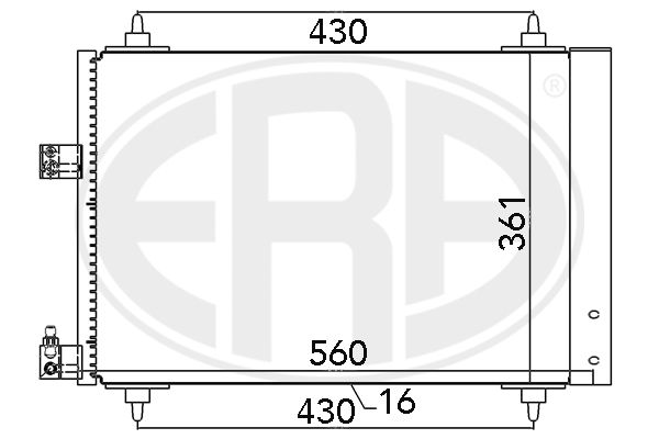ERA 667020 Condenser, air conditioning