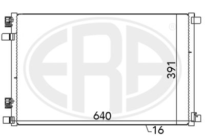 Condenser, air conditioning ERA 667021