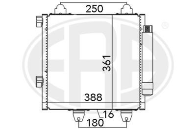 Condenser, air conditioning ERA 667022