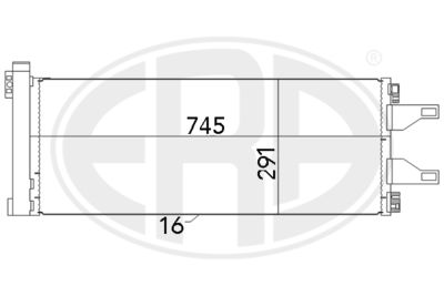 Condenser, air conditioning ERA 667023