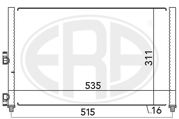 ERA 667024 Condenser, air conditioning