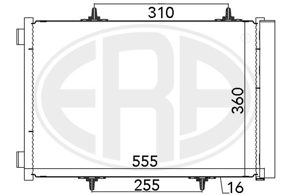 ERA 667025 Condenser, air conditioning
