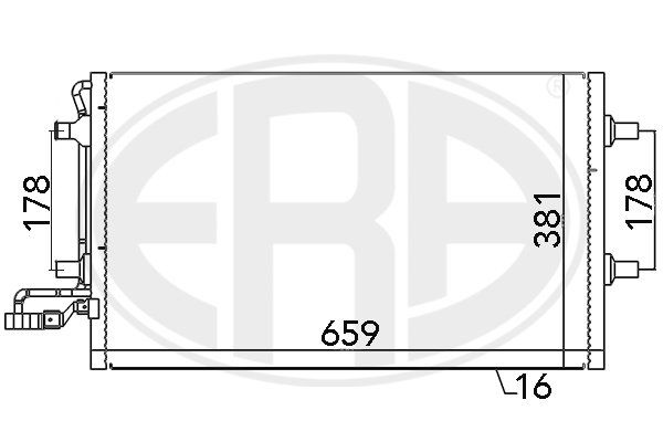 ERA 667027 Condenser, air conditioning