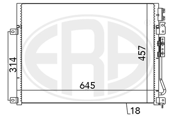 ERA 667028 Condenser, air conditioning
