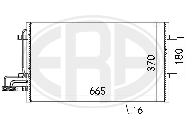 ERA 667029 Condenser, air conditioning