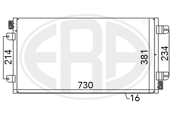 ERA 667030 Condenser, air conditioning