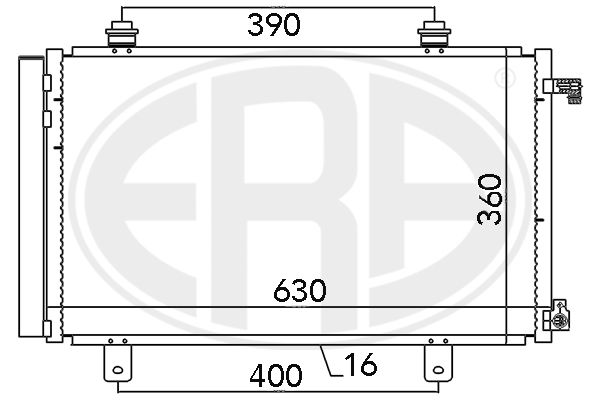 ERA 667035 Condenser, air conditioning