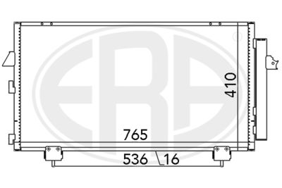 Condenser, air conditioning ERA 667036