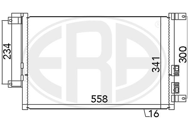 ERA 667037 Condenser, air conditioning