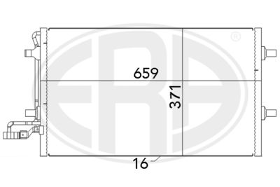 Condenser, air conditioning ERA 667040