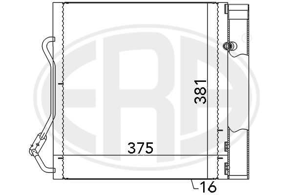 ERA 667042 Condenser, air conditioning