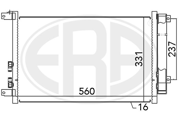 ERA 667045 Condenser, air conditioning