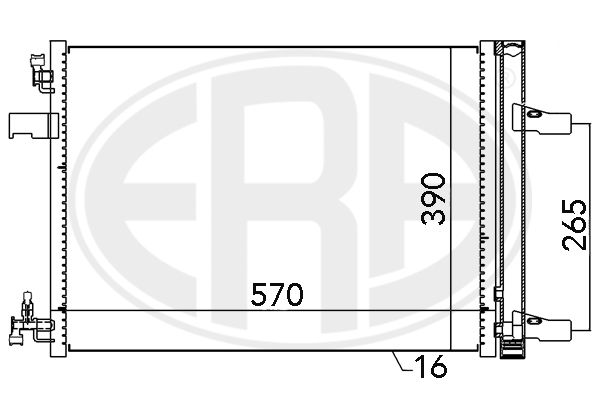 ERA 667047 Condenser, air conditioning