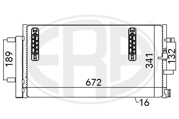 ERA 667048 Condenser, air conditioning