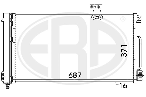 ERA 667050 Condenser, air conditioning