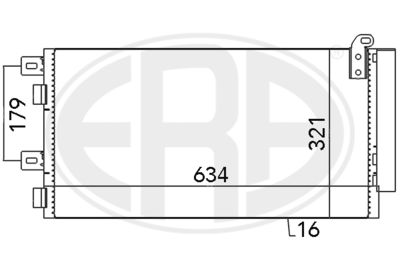 Condenser, air conditioning ERA 667051