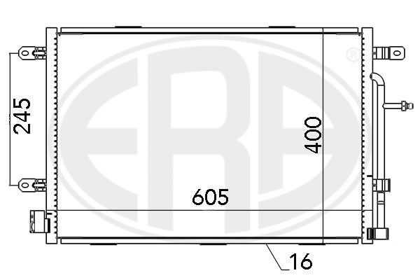 ERA 667052 Condenser, air conditioning
