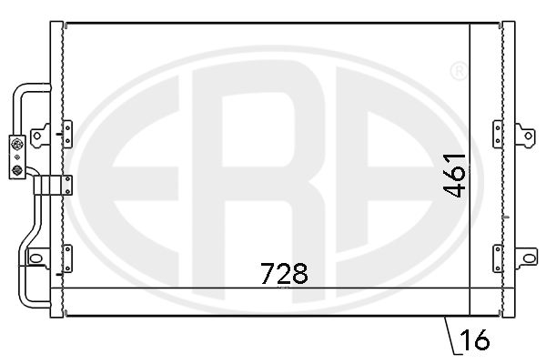 ERA 667061 Condenser, air conditioning