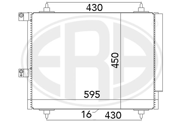 ERA 667063 Condenser, air conditioning