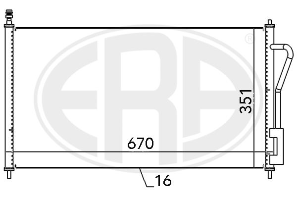 ERA 667065 Condenser, air conditioning