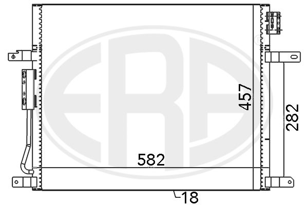 ERA 667067 Condenser, air conditioning