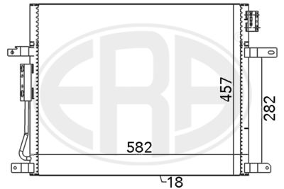 Condenser, air conditioning ERA 667067