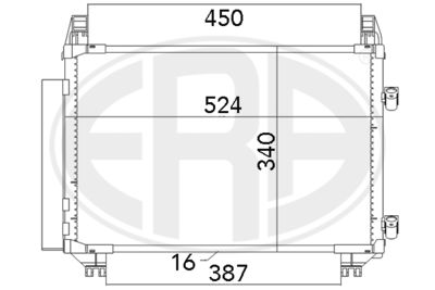 Condenser, air conditioning ERA 667070