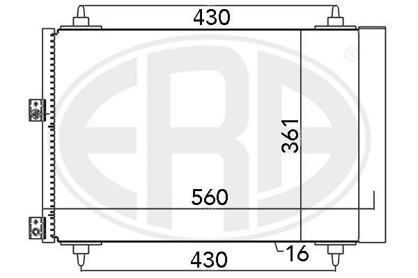 ERA 667071 Condenser, air conditioning