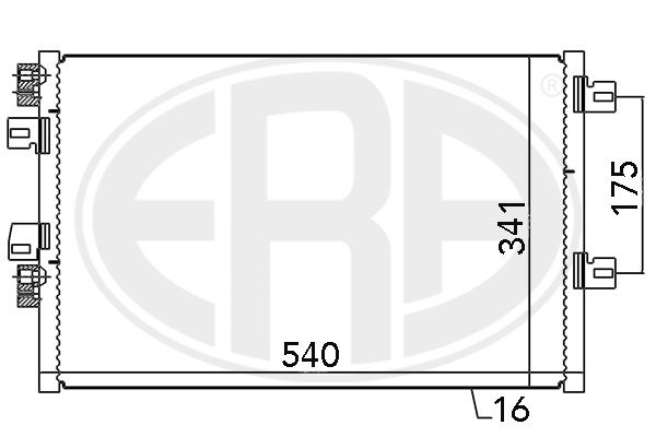 ERA 667073 Condenser, air conditioning