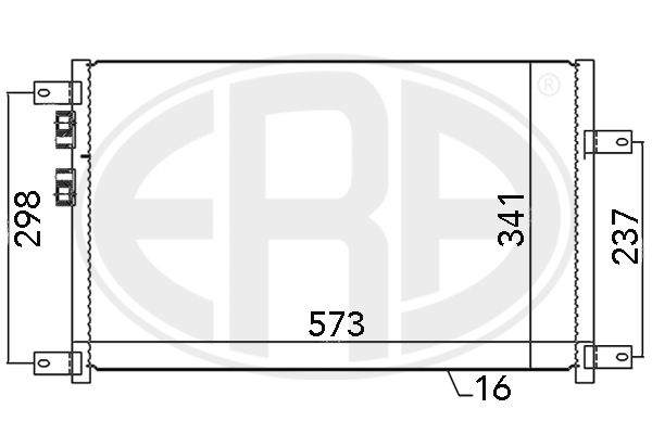 ERA 667074 Condenser, air conditioning