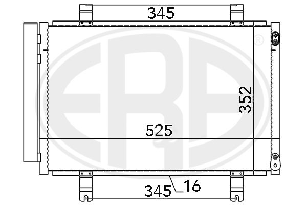 ERA 667075 Condenser, air conditioning