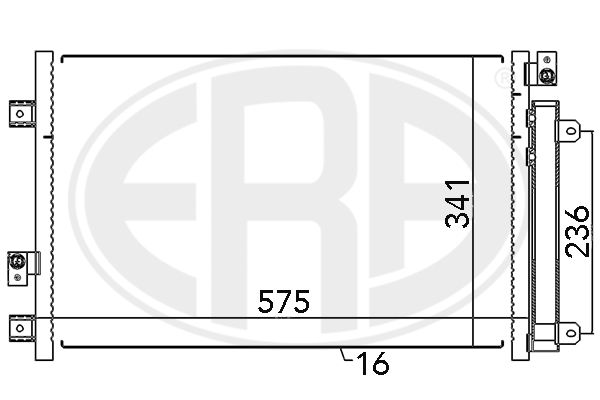 ERA 667076 Condenser, air conditioning