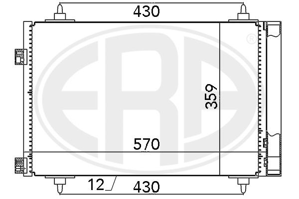 ERA 667078 Condenser, air conditioning