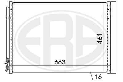Condenser, air conditioning ERA 667079