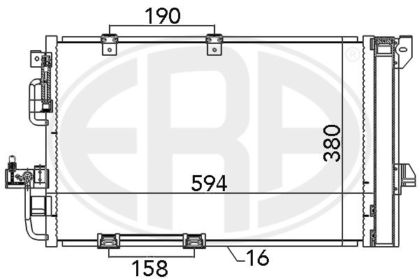ERA 667082 Condenser, air conditioning