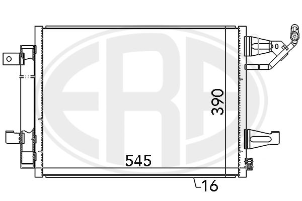 ERA 667085 Condenser, air conditioning