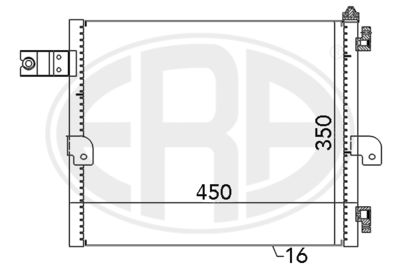 Condenser, air conditioning ERA 667088