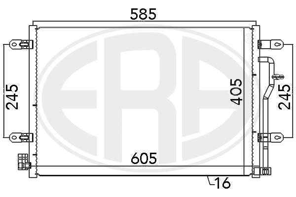 ERA 667089 Condenser, air conditioning