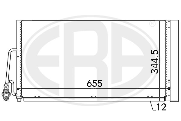 ERA 667090 Condenser, air conditioning